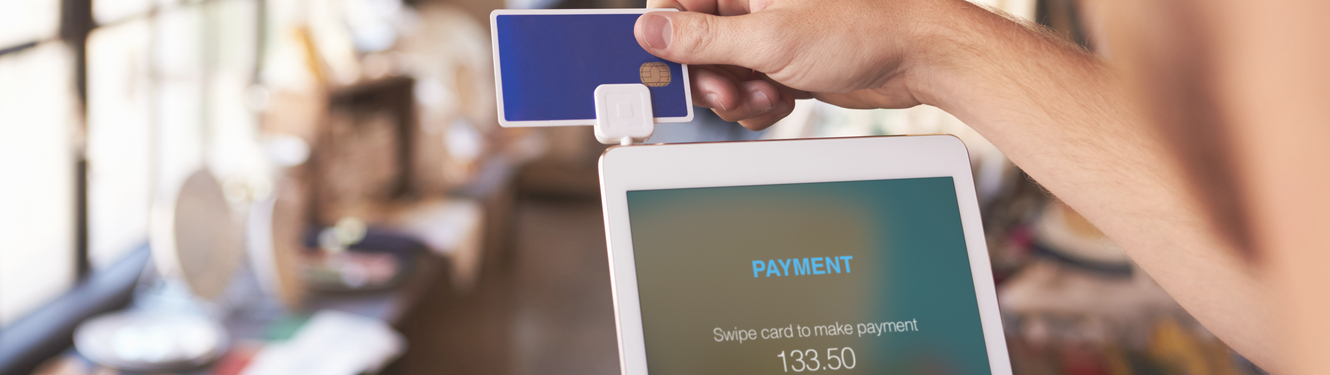 Credit Card payment on a tablet using square